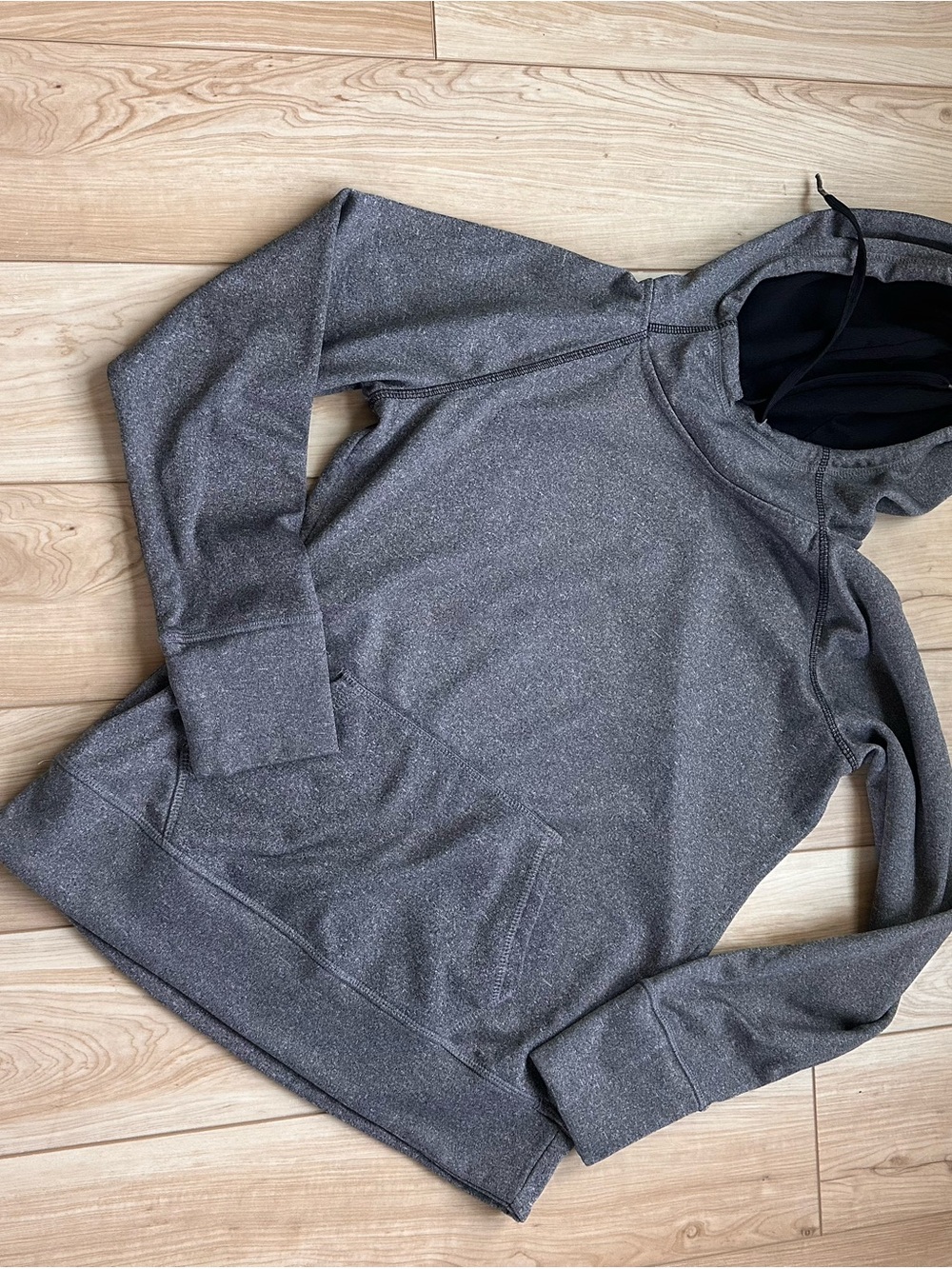 Danskin Now Men's Gray Speckled Turtleneck Hoodie Sweater